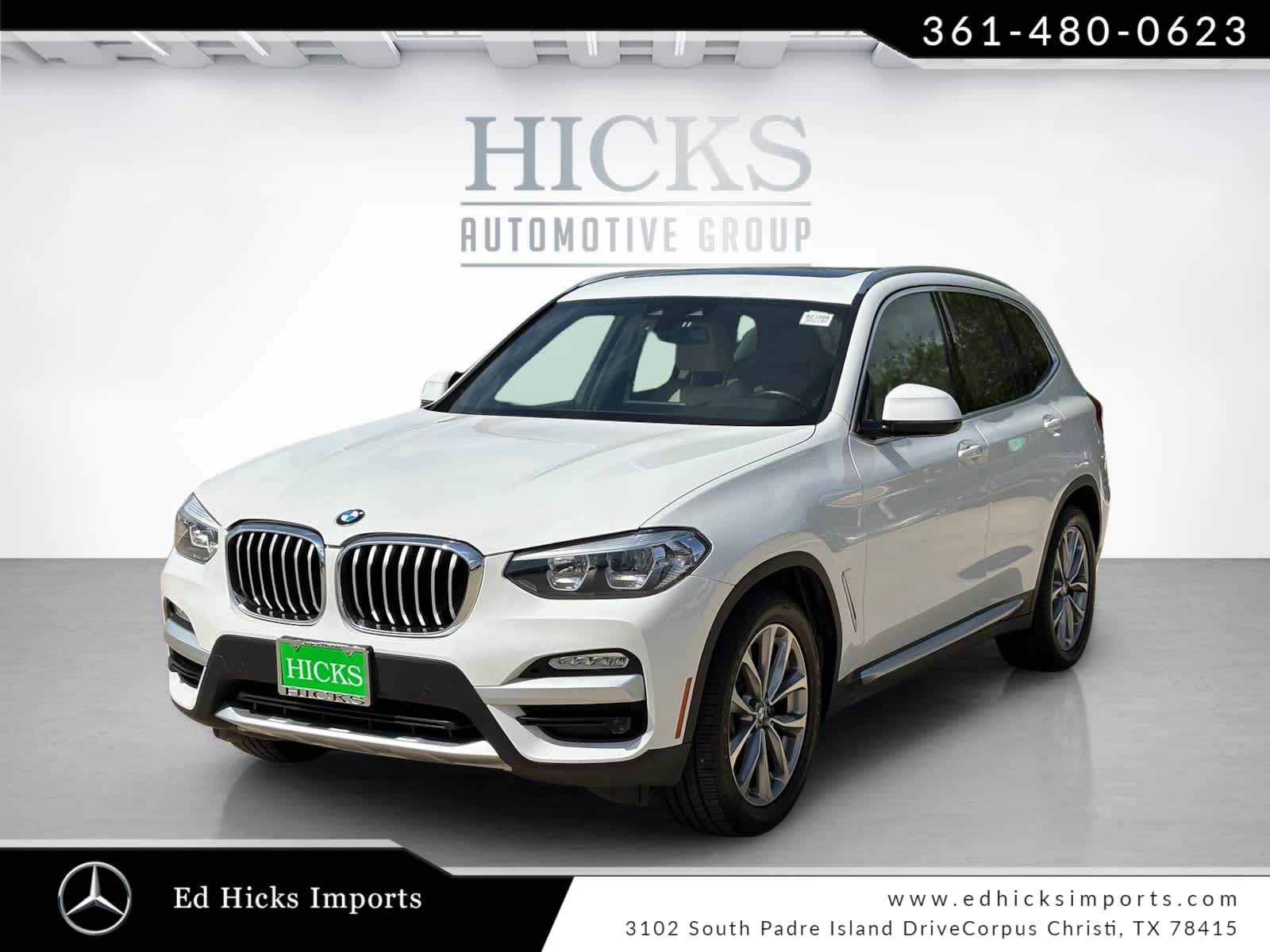 Alpine White 2019 BMW X3 sDrive30i RWD SUV / Crossover Rear-Wheel Drive 8-Speed Automatic