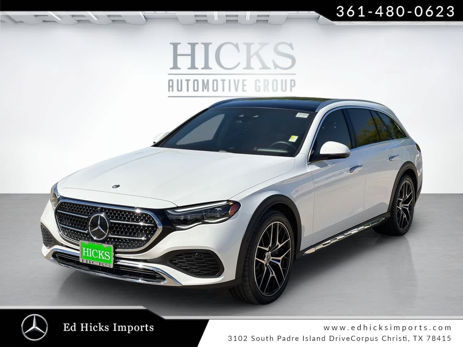 Polar White 2025 Mercedes-Benz E-Class All-Terrain E 450 4MATIC Wagon All-Wheel Drive 9-Speed Automatic