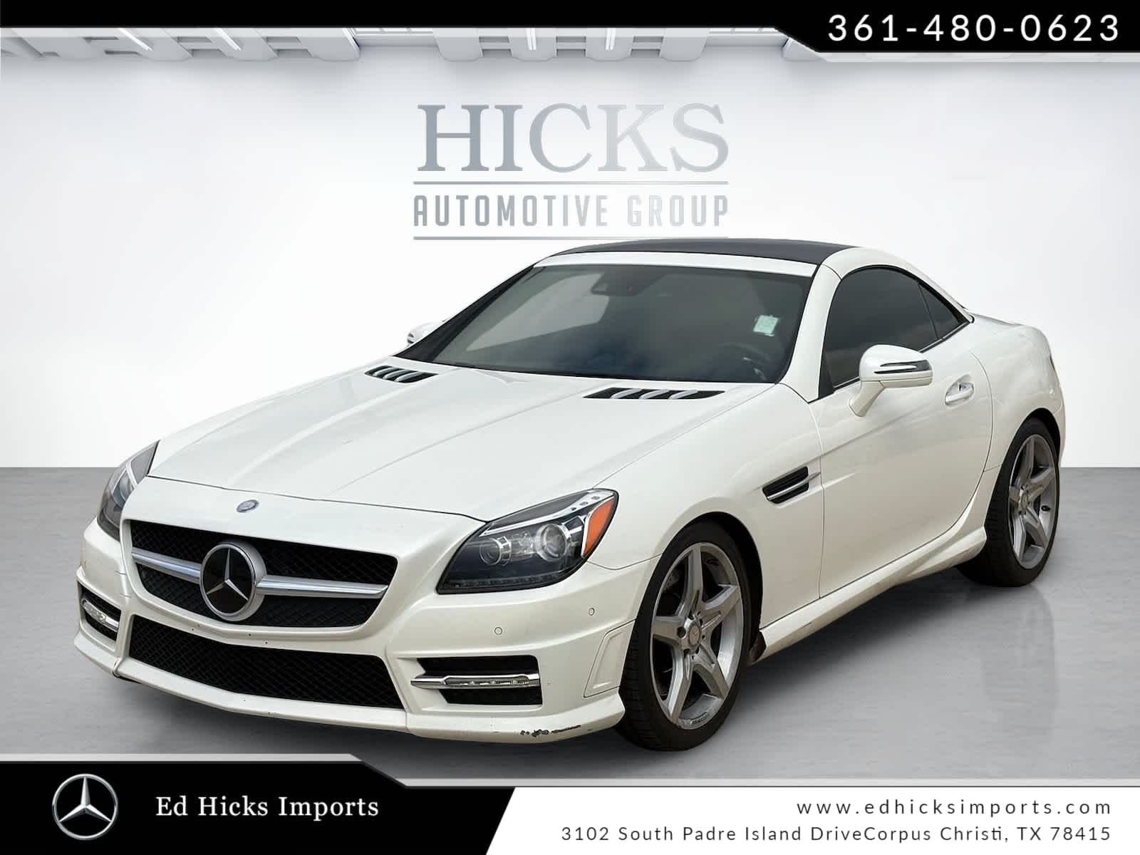 designo Diamond White Metallic 2016 Mercedes-Benz SLK 350 Convertible Rear-Wheel Drive 7-Speed Automatic