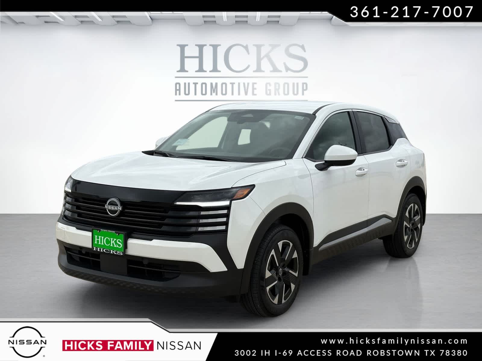 Aspen White Tricoat 2025 Nissan Kicks SV AWD SUV / Crossover All-Wheel Drive Continuously Variable Transmission