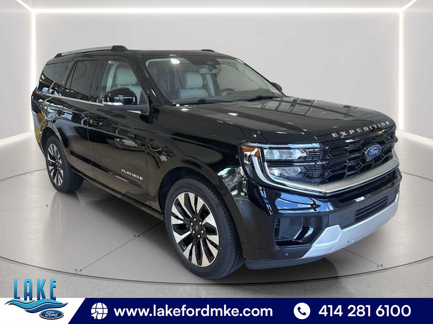 Agate Black Metallic 2025 Ford Expedition SUV / Crossover Four-Wheel Drive Automatic