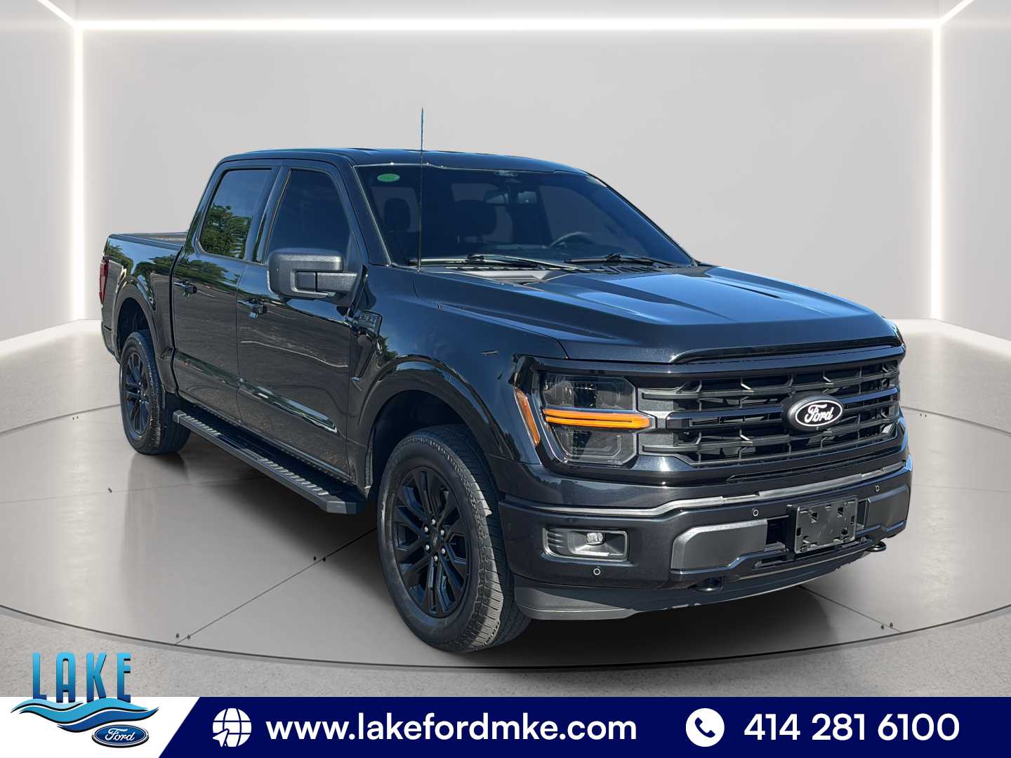 Agate Black Metallic 2024 Ford F-150 Pickup Truck Four-Wheel Drive Automatic