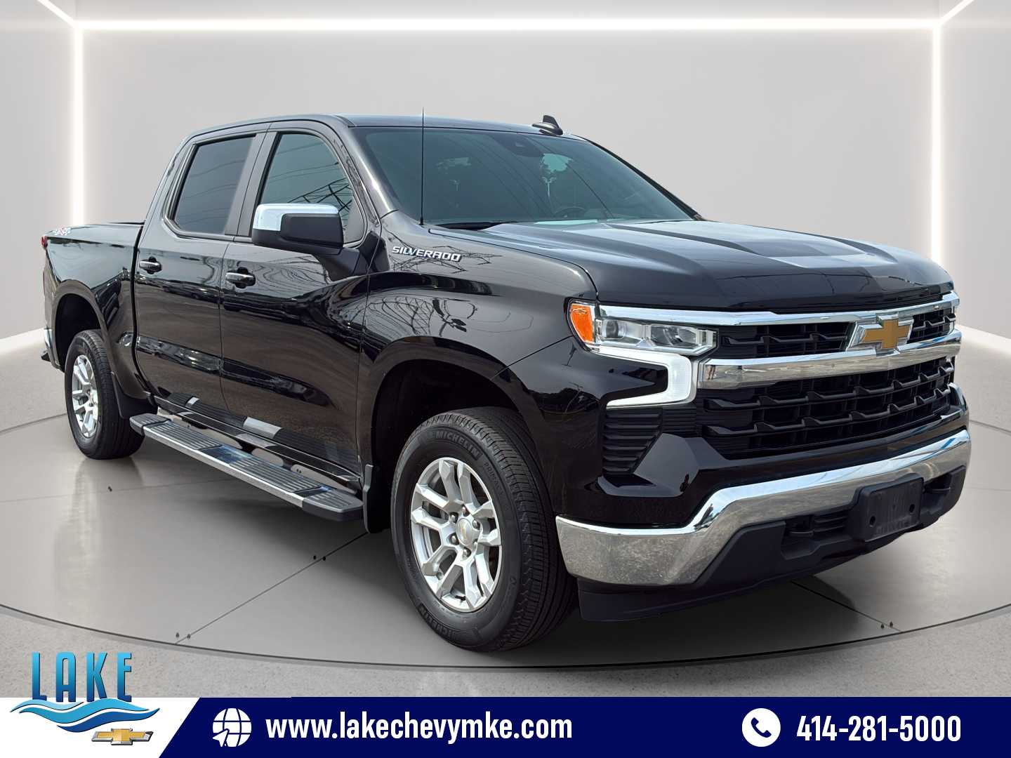 Black 2023 Chevrolet Silverado 1500 Pickup Truck Four-Wheel Drive Automatic