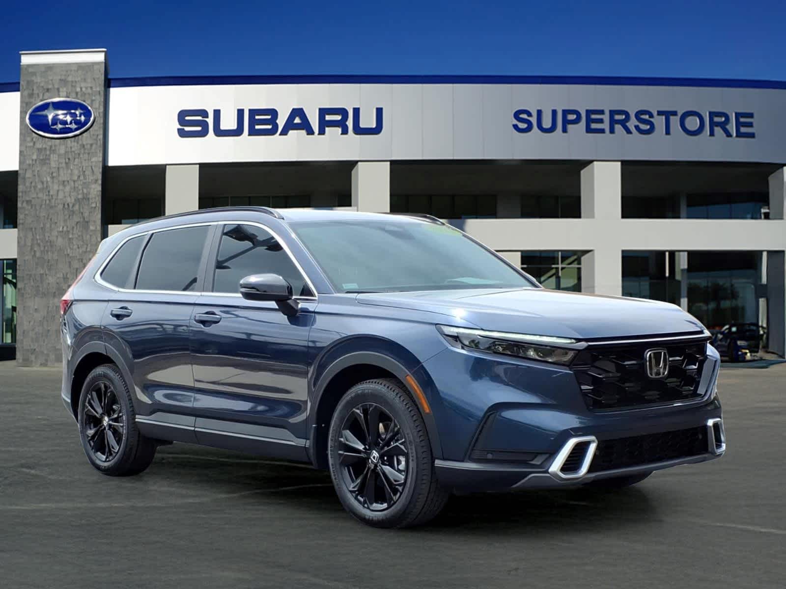 Canyon River Blue Metallic 2024 Honda CR-V Hybrid Sport Touring AWD SUV / Crossover All-Wheel Drive Continuously Variable Transmission