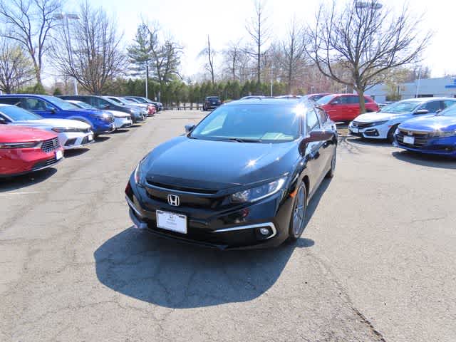 Crystal Black Pearl 2020 Honda Civic EX Sedan FWD Sedan Front-Wheel Drive Continuously Variable Transmission