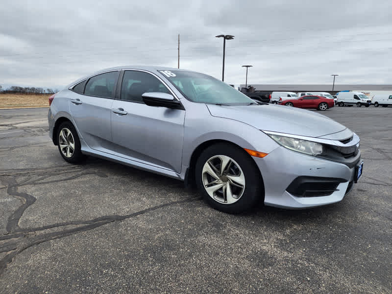 Used 2016 Honda Civic LX with VIN 19XFC2F57GE019355 for sale in Gilman, IL