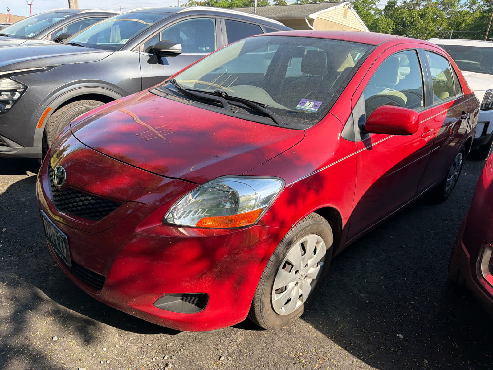 Barcelona Red Metallic 2010 Toyota Yaris Sedan Sedan Front-Wheel Drive 4-Speed Automatic