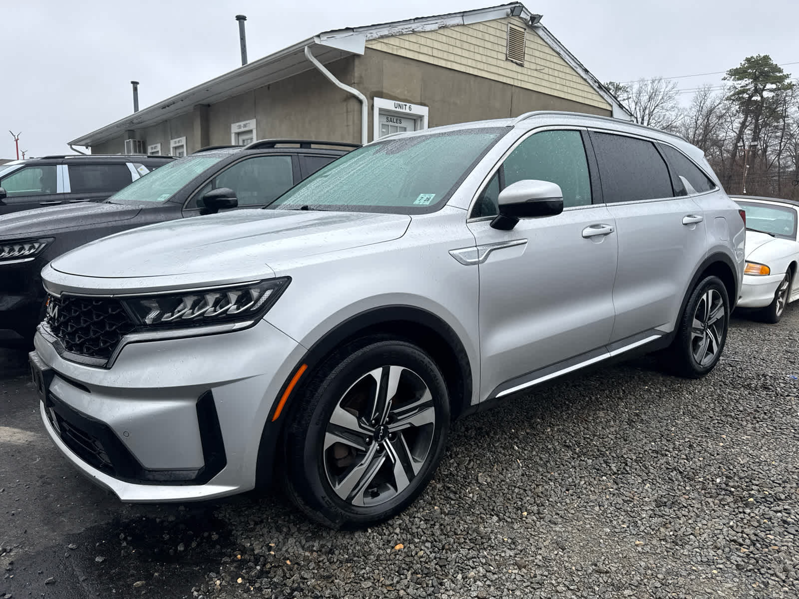 Silky Silver 2023 Kia Sorento Hybrid EX AWD SUV / Crossover All-Wheel Drive 6-Speed Automatic