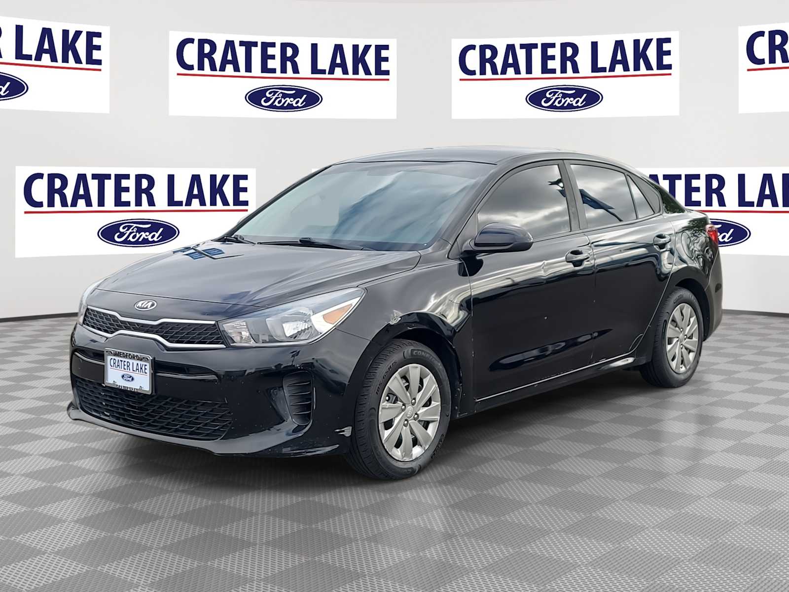 Aurora Black 2020 Kia Rio S FWD Sedan Front-Wheel Drive Continuously Variable Transmission