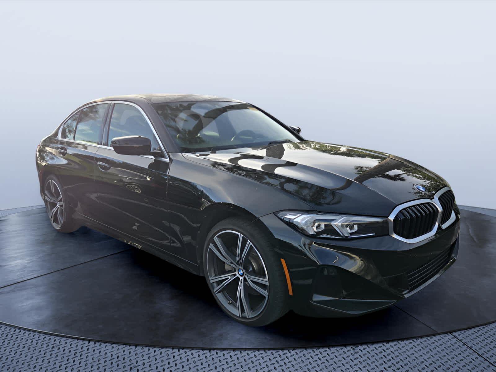 Jet Black 2024 BMW 3 Series Sedan Rear-Wheel Drive 8-Speed Automatic