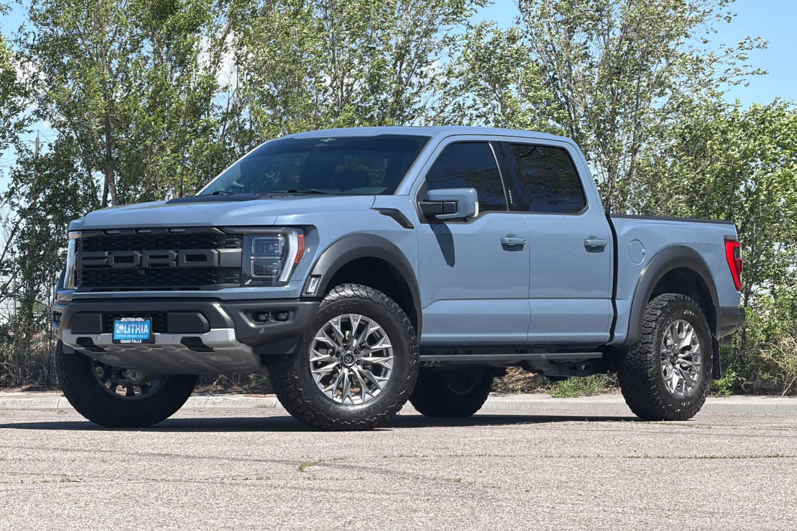 Blue (Azure Gray Metallic Tri-Coat) 2023 Ford F-150 Pickup Truck Four-Wheel Drive Automatic