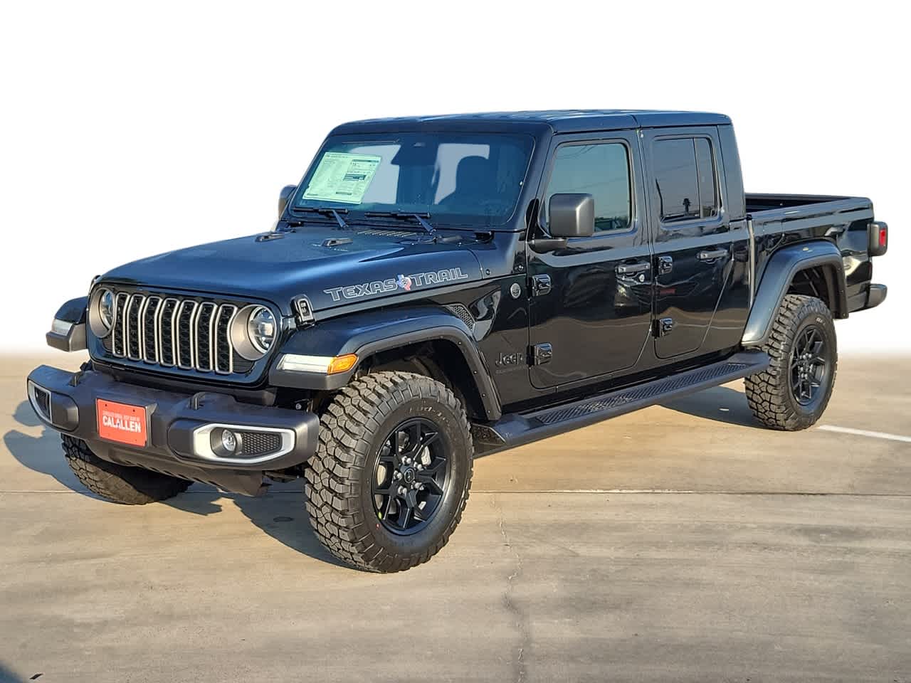 Black Clearcoat 2026 Jeep Gladiator Texas Trail Crew Cab 4WD Pickup Truck Four-Wheel Drive 8-Speed Automatic