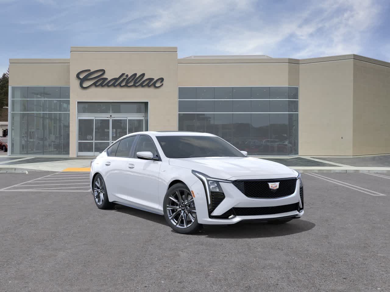 Summit White 2026 Cadillac CT5 V-Series AWD Sedan All-Wheel Drive Automatic