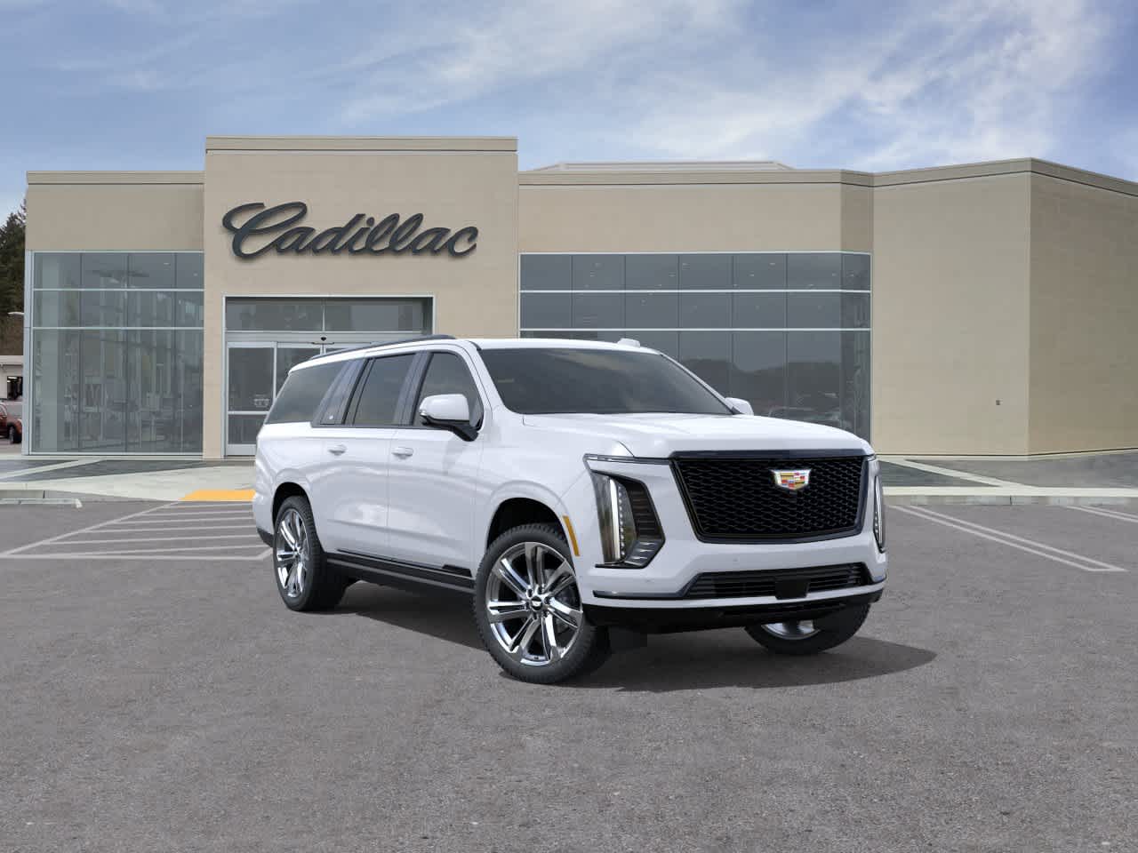 Vibrant White Tricoat 2026 Cadillac Escalade ESV SUV / Crossover Four-Wheel Drive Automatic