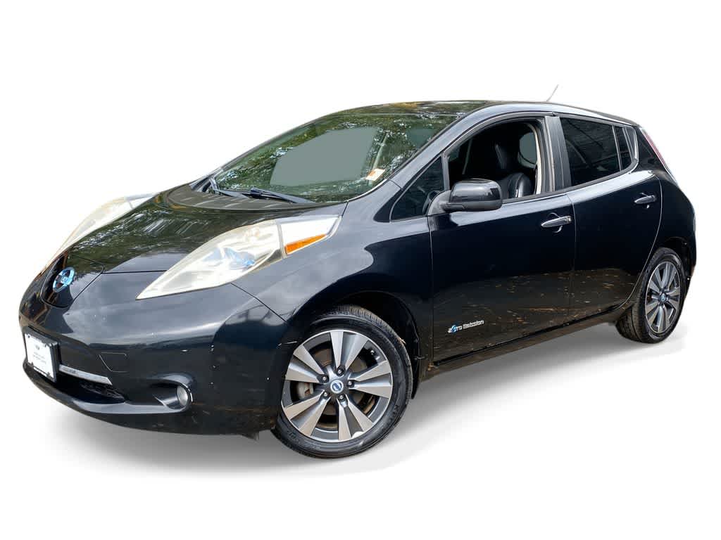 Super Black 2013 Nissan LEAF Hatchback Front-Wheel Drive 1-Speed Automatic