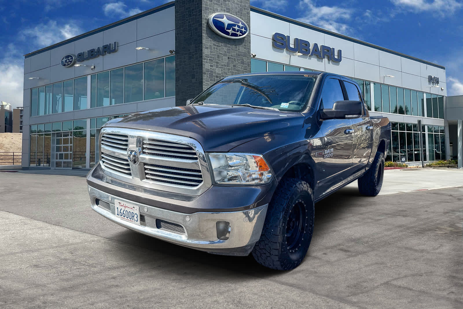 Gray (Granite Crystal Metallic Clearcoat) 2015 RAM 1500 Pickup Truck Four-Wheel Drive 8-Speed Automatic