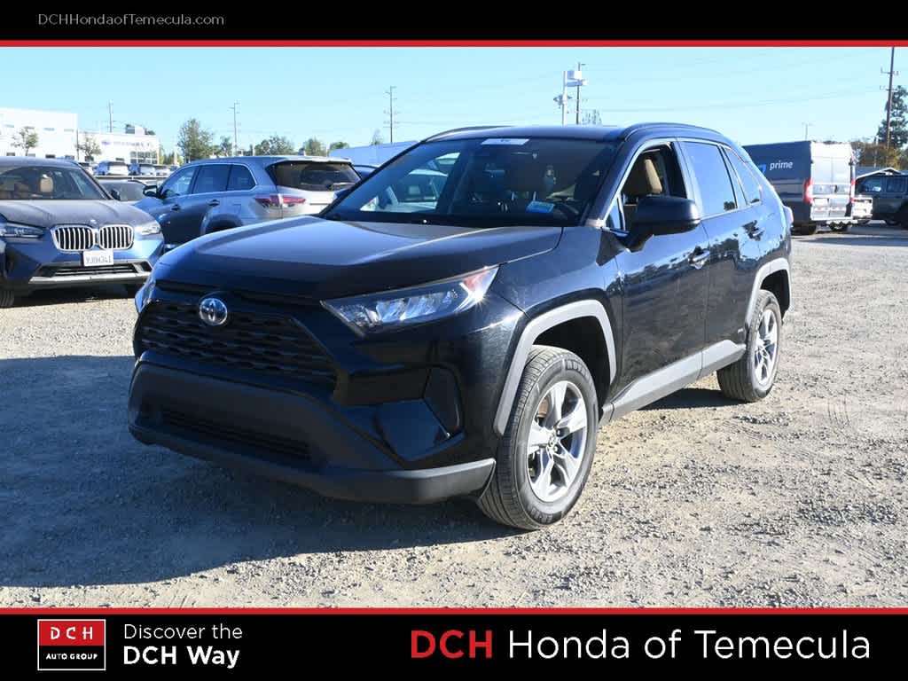 Midnight Black Metallic 2022 Toyota RAV4 Hybrid SUV / Crossover All-Wheel Drive Continuously Variable Transmission
