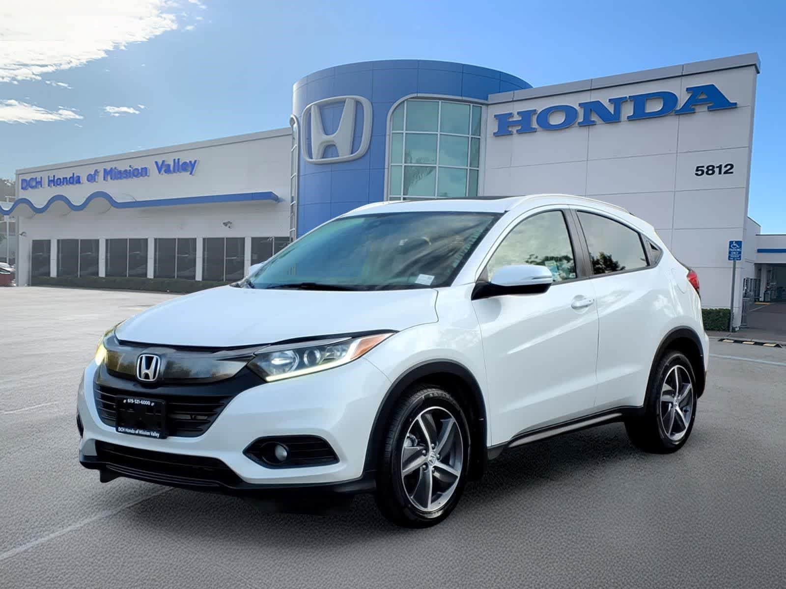 Platinum White Pearl 2022 Honda HR-V EX FWD SUV / Crossover Front-Wheel Drive Continuously Variable Transmission