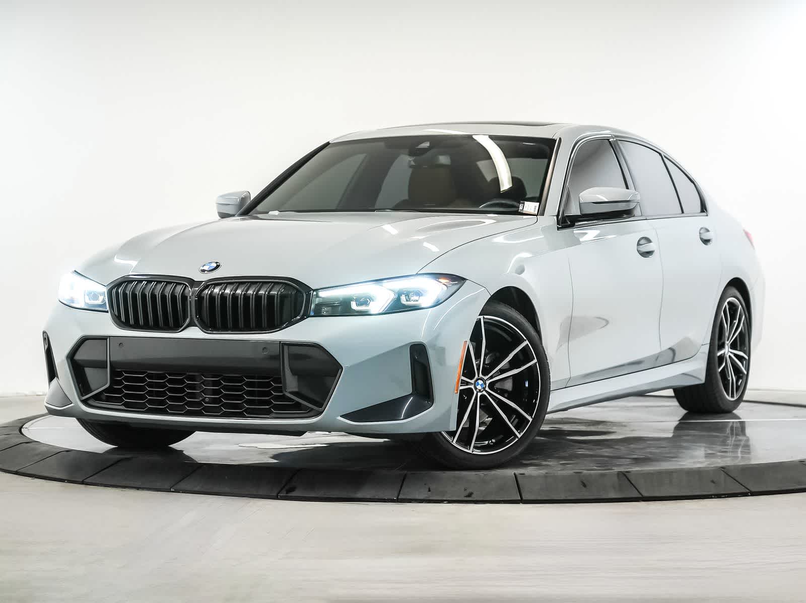 Gray (Brooklyn Grey Metallic) 2023 BMW 3 Series Sedan Rear-Wheel Drive 8-Speed Automatic