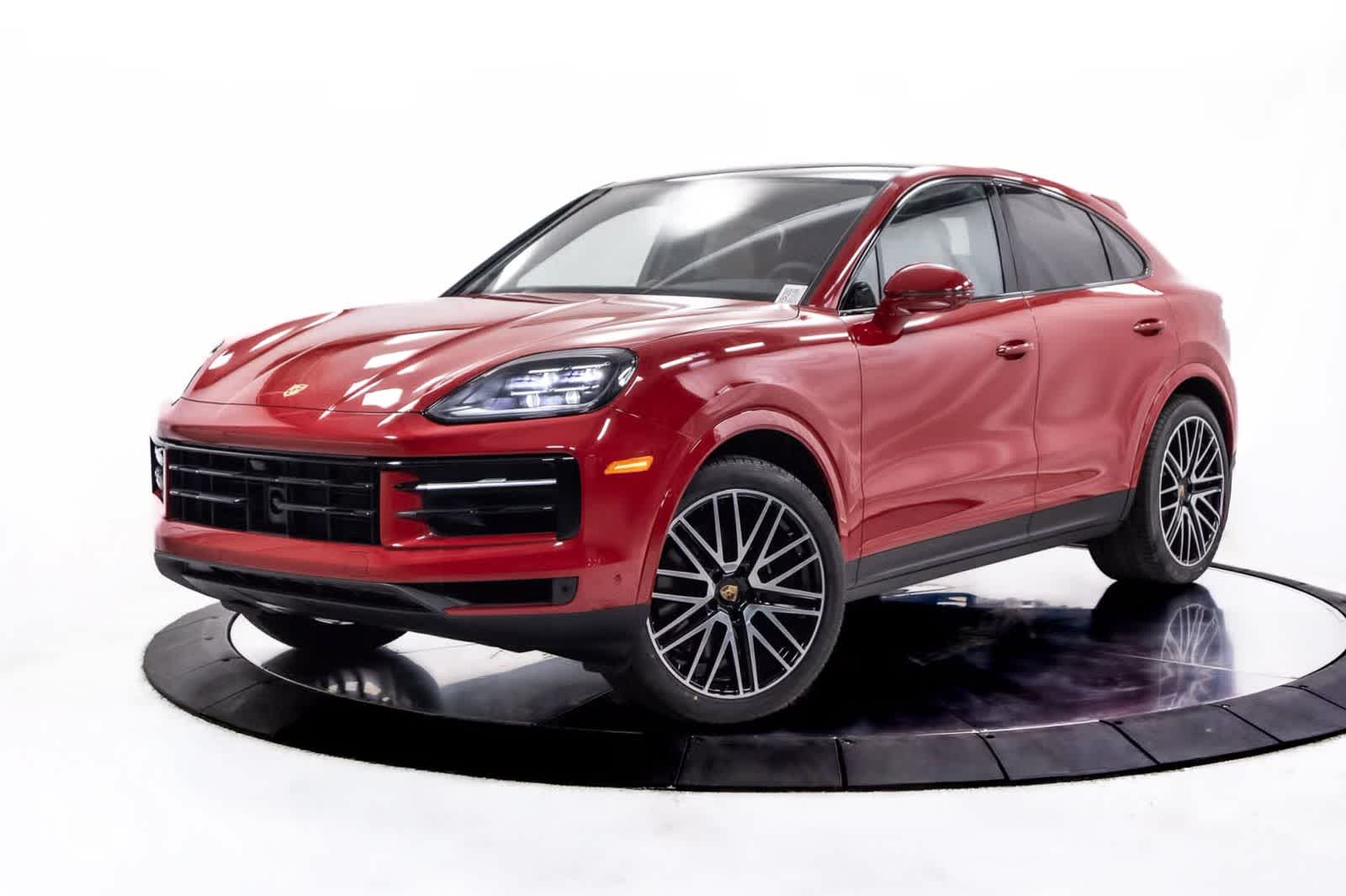 Carmine Red 2025 Porsche Cayenne Coupe AWD Coupe All-Wheel Drive 8-Speed Automatic