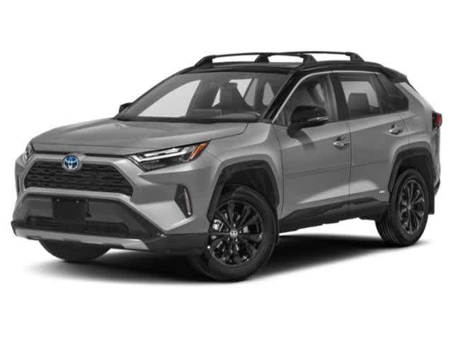 Blizzard Pearl/Midnight Black Metallic 2022 Toyota RAV4 Hybrid XSE AWD SUV / Crossover All-Wheel Drive Continuously Variable Transmission