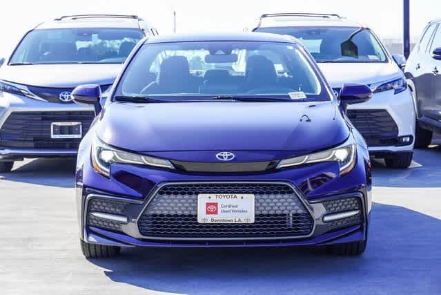 Certified 2022 Toyota Corolla SE with VIN 5YFS4MCE9NP110702 for sale in Los Angeles, CA