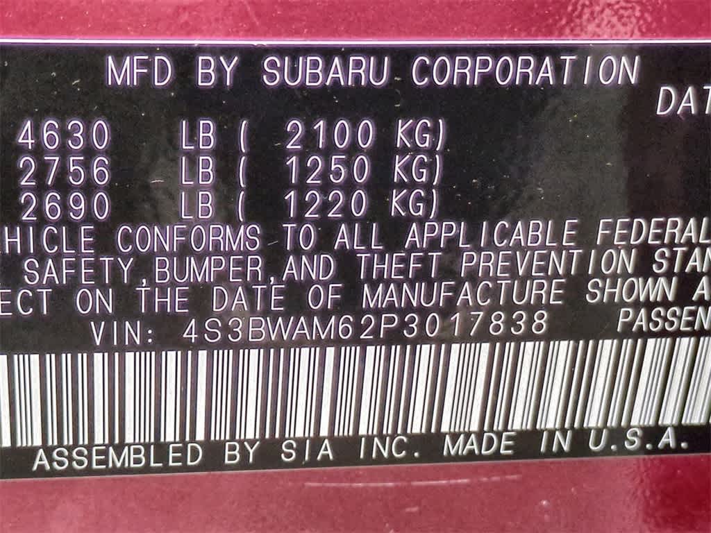 2023 Subaru Legacy Limited 36