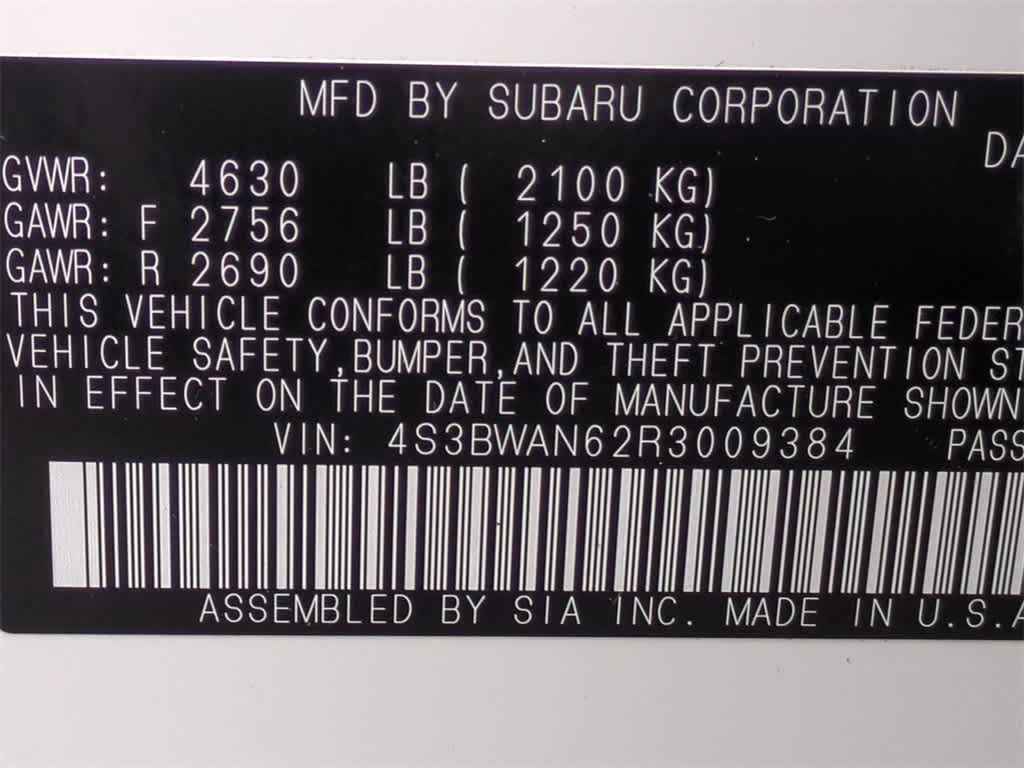 2024 Subaru Legacy Limited 39