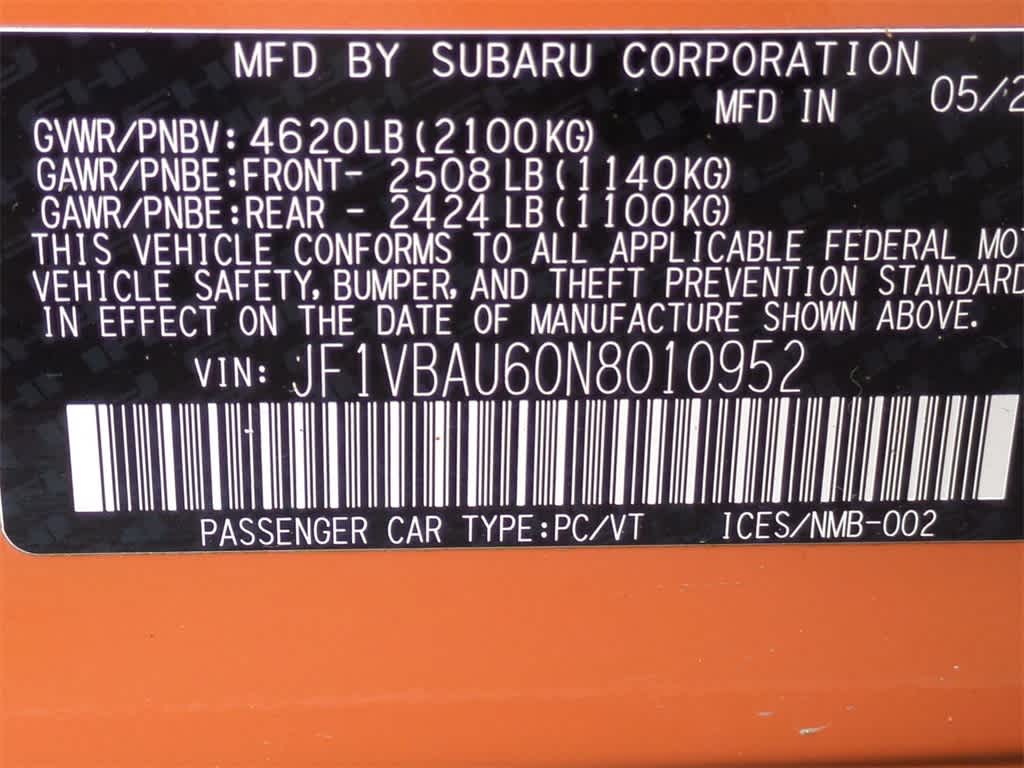2022 Subaru WRX GT 39