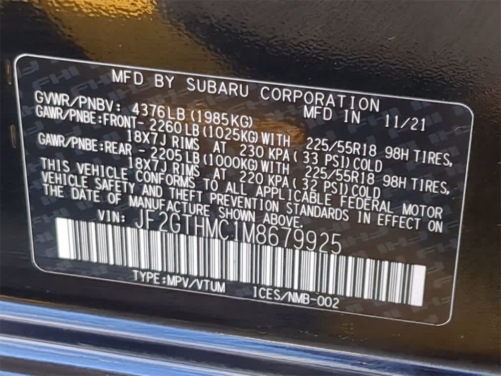 2021 Subaru Crosstrek Limited 37