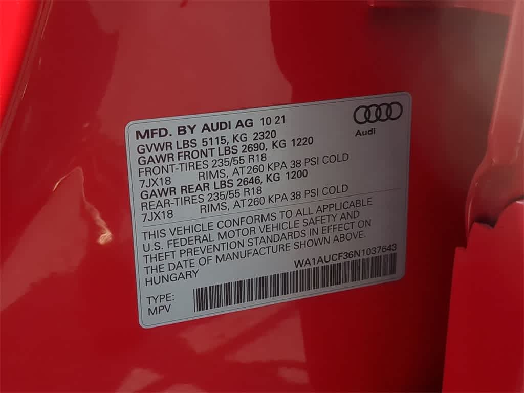 2022 Audi Q3 Premium 38