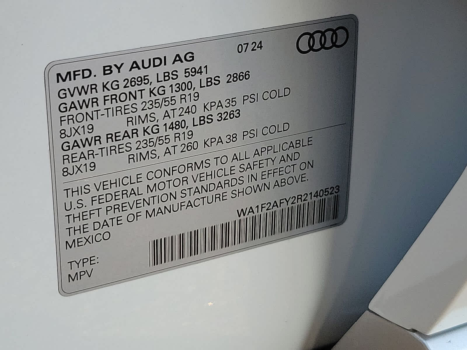 2024 Audi Q5 S line Prestige 17