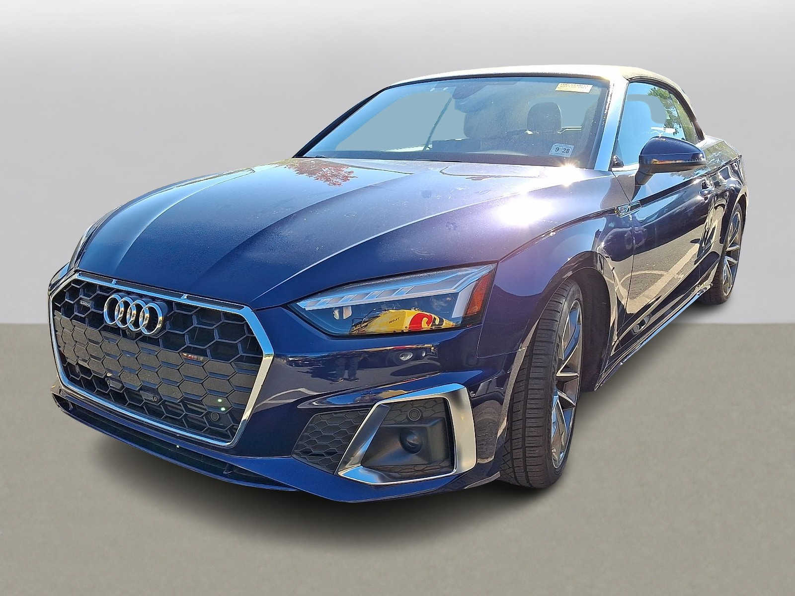 Navarra Blue Metallic/Black Roof 2023 Audi A5 Convertible All-Wheel Drive 7-Speed Automatic
