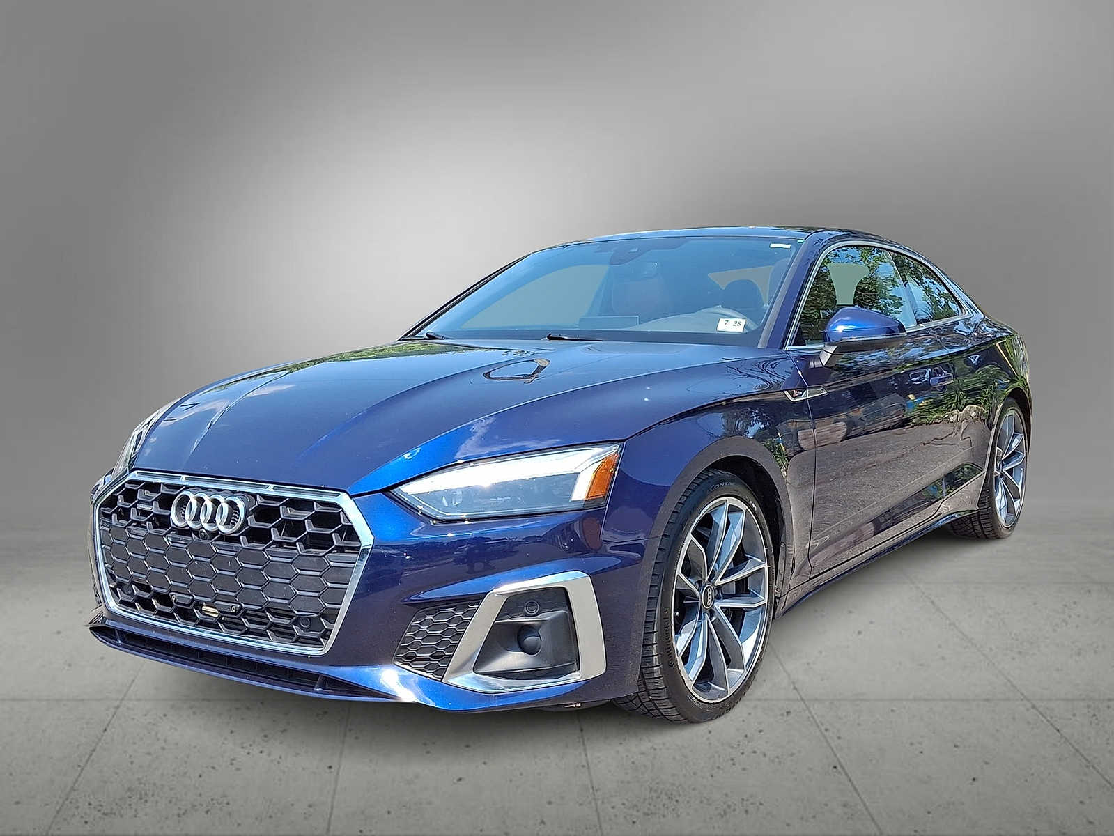 Navarra Blue Metallic 2023 Audi A5 Coupe All-Wheel Drive 7-Speed Automatic