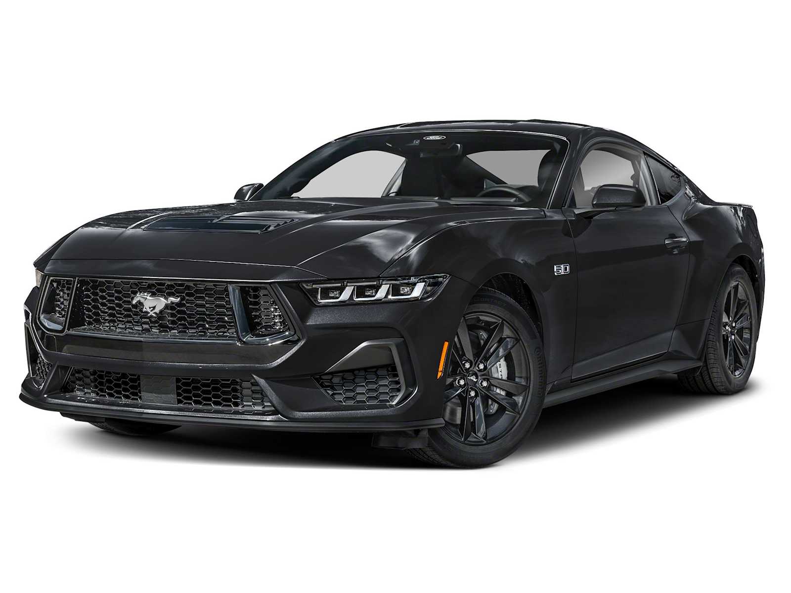 Shadow Black 2024 Ford Mustang Coupe Rear-Wheel Drive Manual
