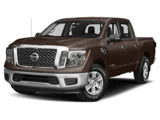 Gray (Magnetic Black) 2018 Nissan Titan Pickup Truck Four-Wheel Drive 7-Speed Automatic