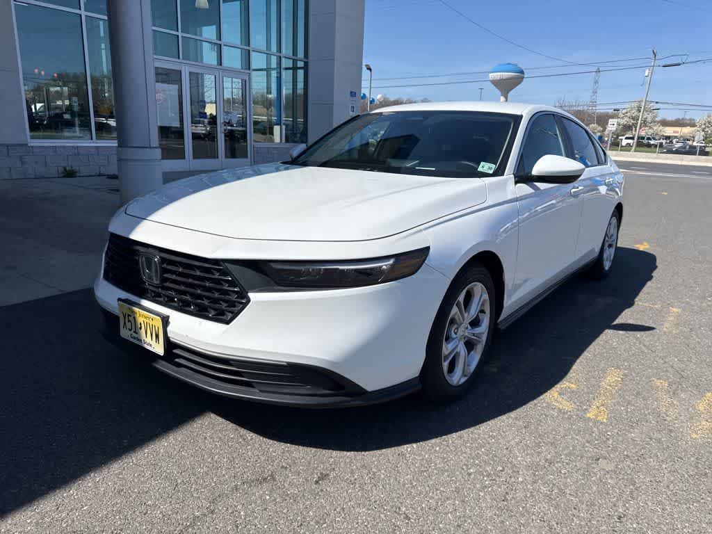 Platinum White Pearl 2025 Honda Accord LX FWD Sedan Front-Wheel Drive Continuously Variable Transmission