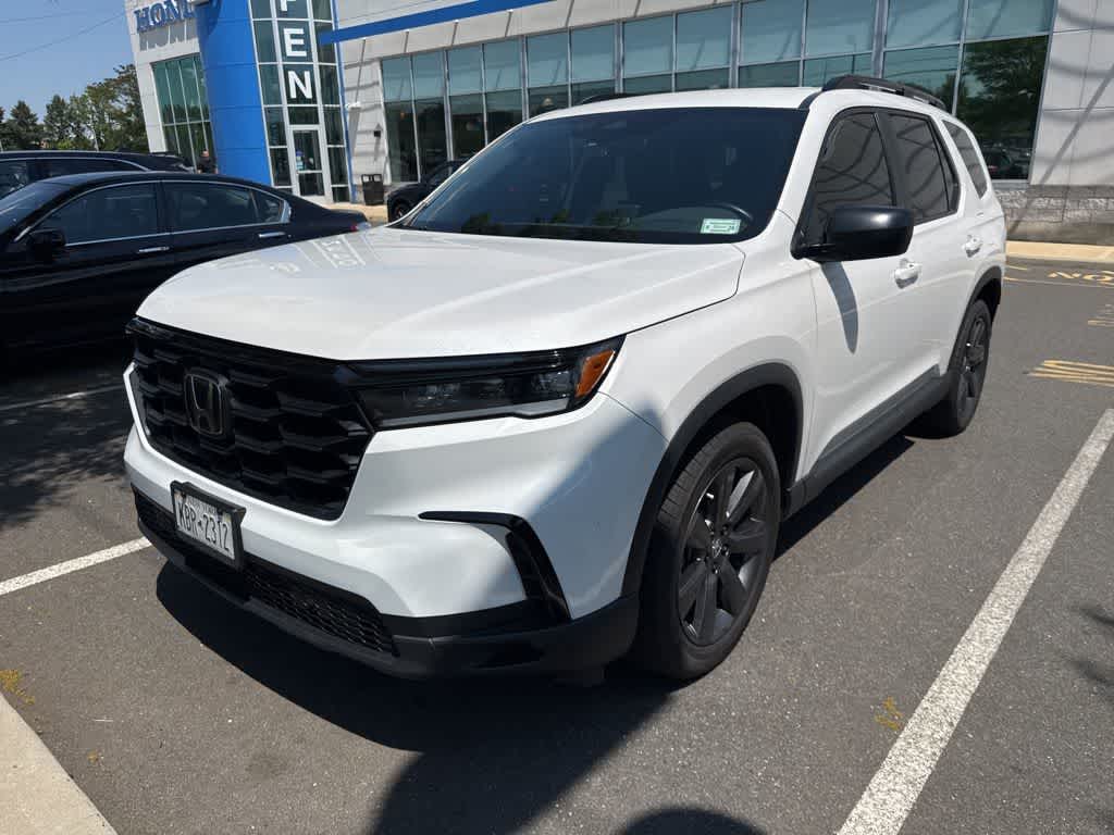 Platinum White Pearl 2025 Honda Pilot Sport AWD SUV / Crossover All-Wheel Drive Automatic