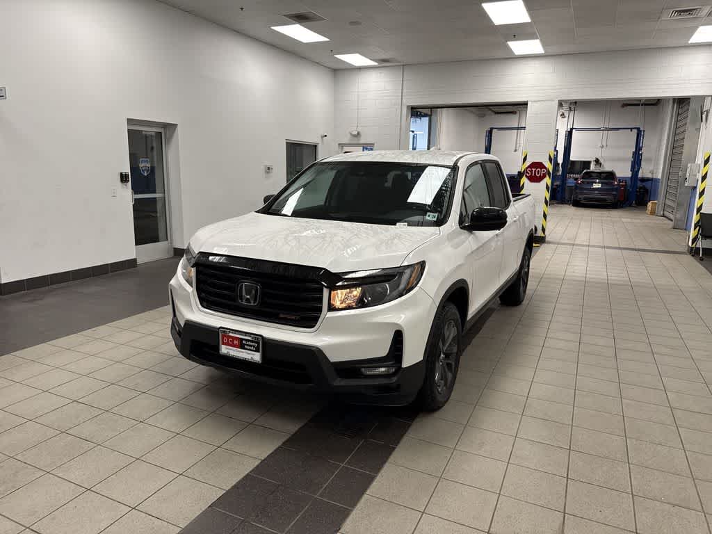 Platinum White Pearl 2023 Honda Ridgeline Pickup Truck All-Wheel Drive 9-Speed Automatic