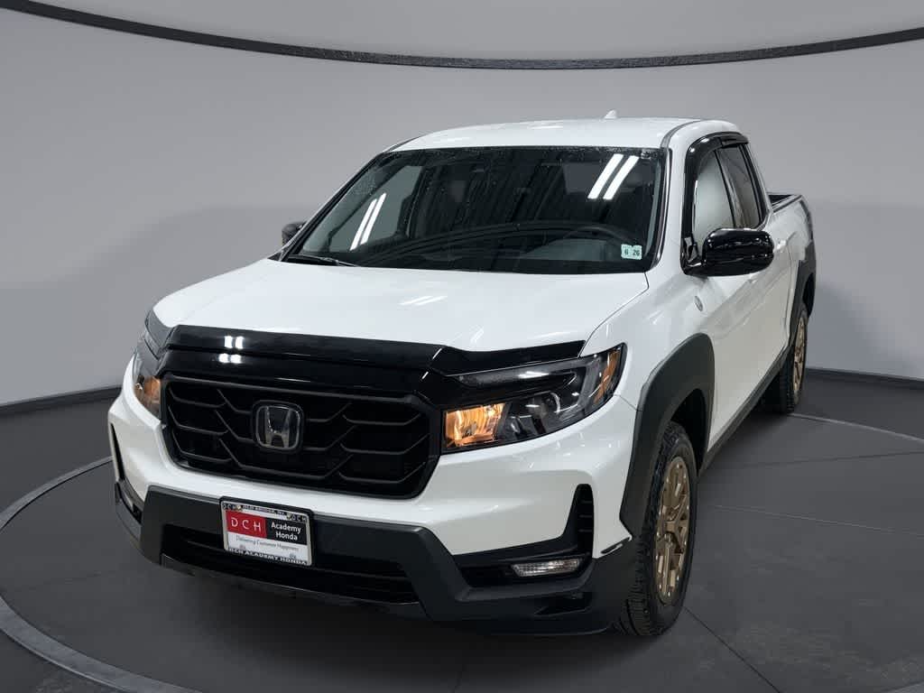 Platinum White Pearl 2021 Honda Ridgeline Sport AWD Pickup Truck All-Wheel Drive 6-Speed Automatic