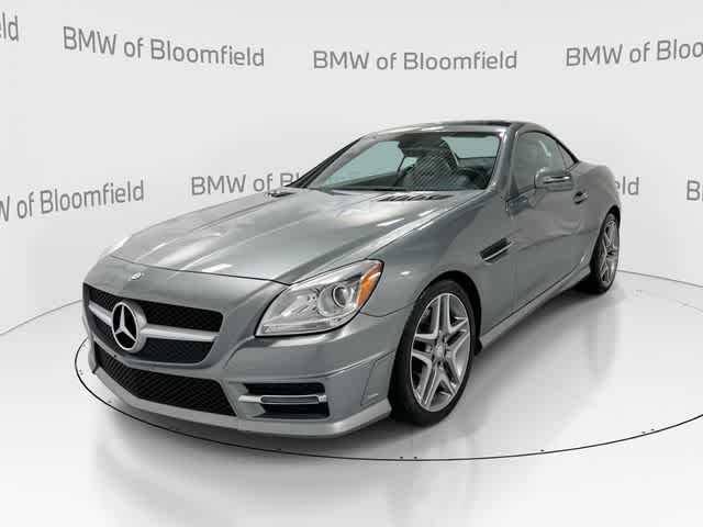 Palladium Silver Metallic 2015 Mercedes-Benz SLK Convertible Rear-Wheel Drive 7-Speed Automatic