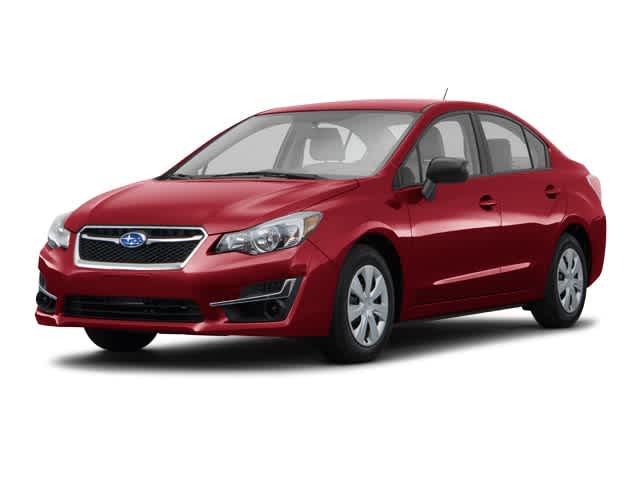 Red 2015 Subaru Impreza 2.0i Sedan All-Wheel Drive Continuously Variable Transmission