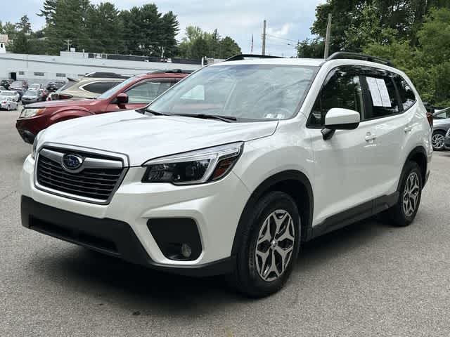 Crystal White Pearl 2021 Subaru Forester SUV / Crossover All-Wheel Drive Continuously Variable Transmission