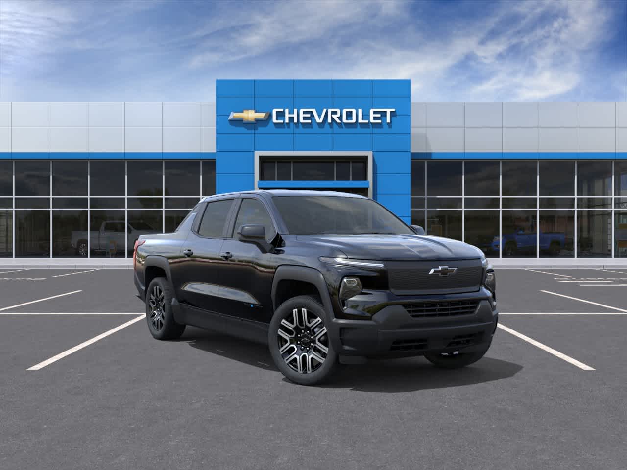 Black 2026 Chevrolet Silverado EV Pickup Truck All-Wheel Drive 1-Speed Automatic