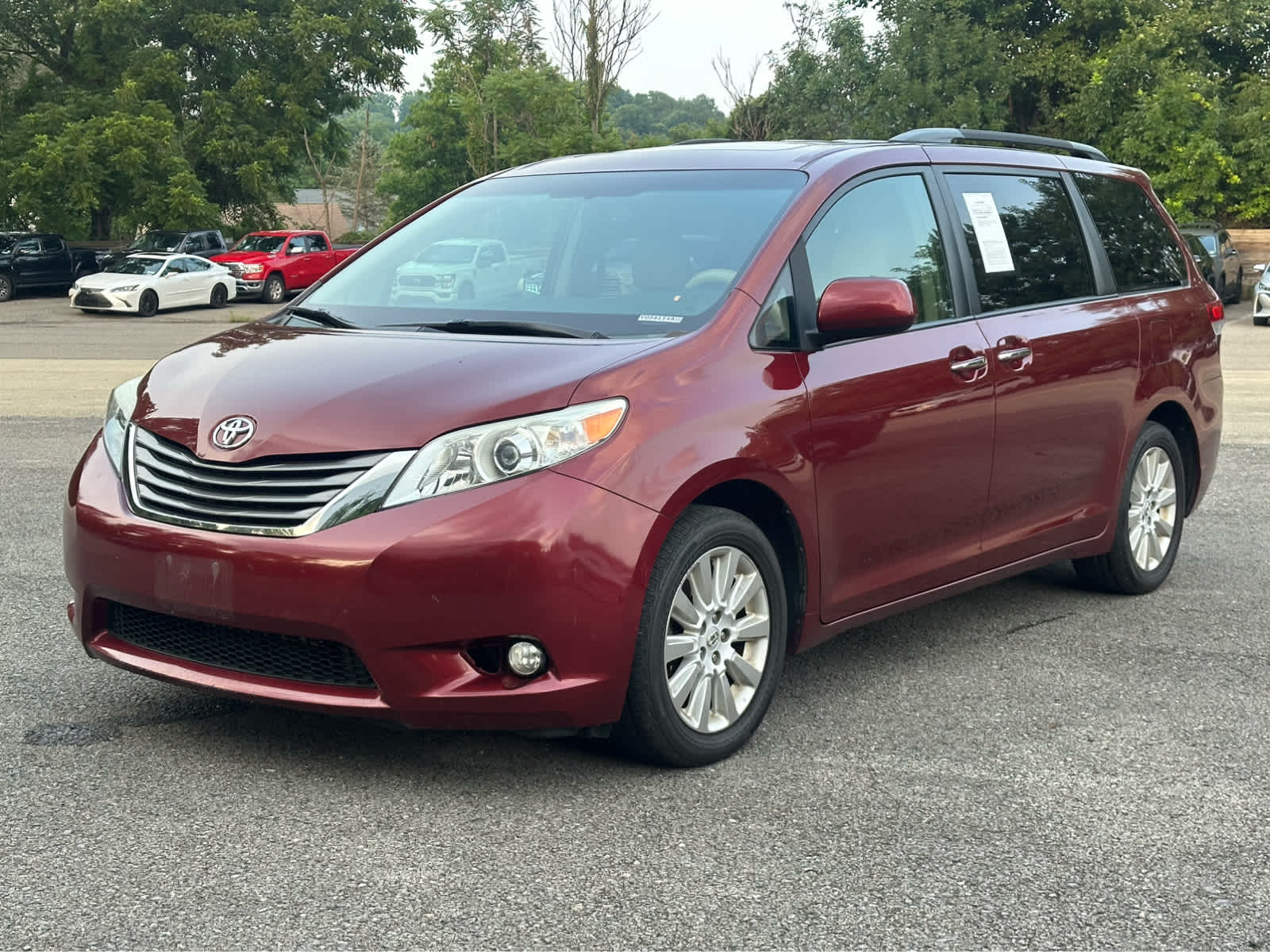 Salsa Red Pearl 2014 Toyota Sienna Minivan All-Wheel Drive 6-Speed Automatic