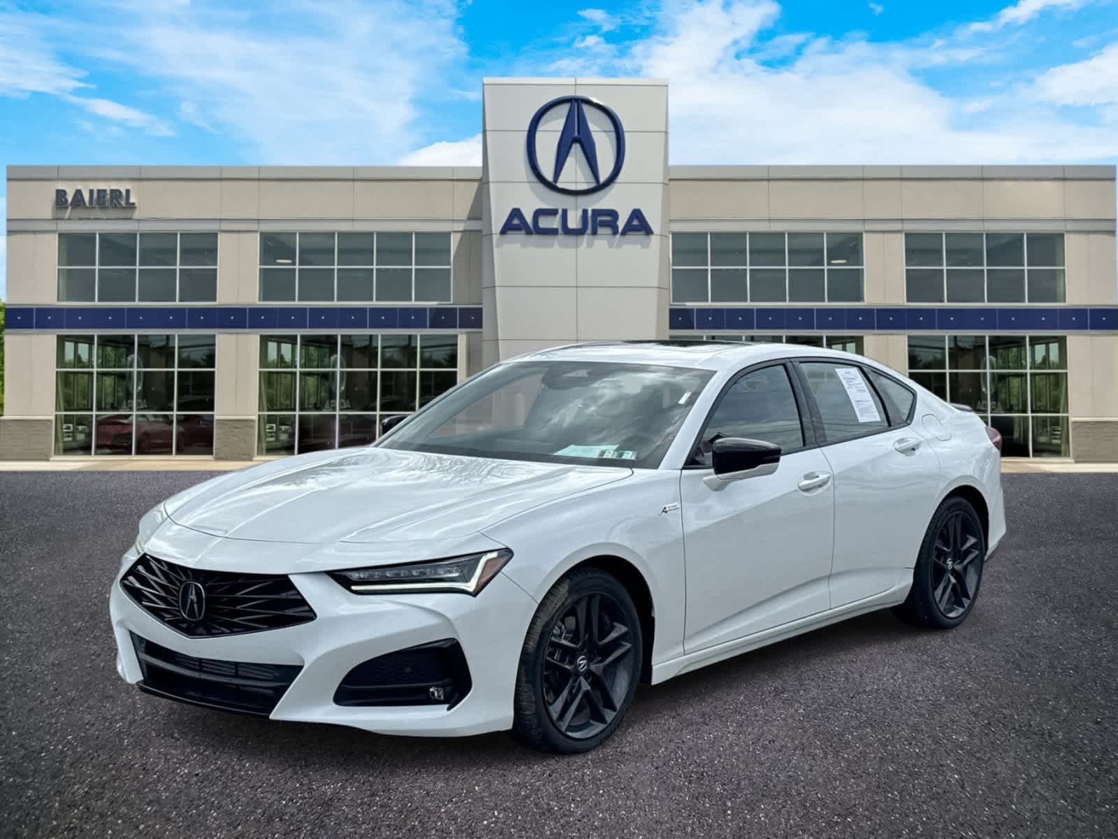 Platinum White Pearl 2025 Acura TLX SH-AWD with A-Spec Package Sedan All-Wheel Drive Automatic