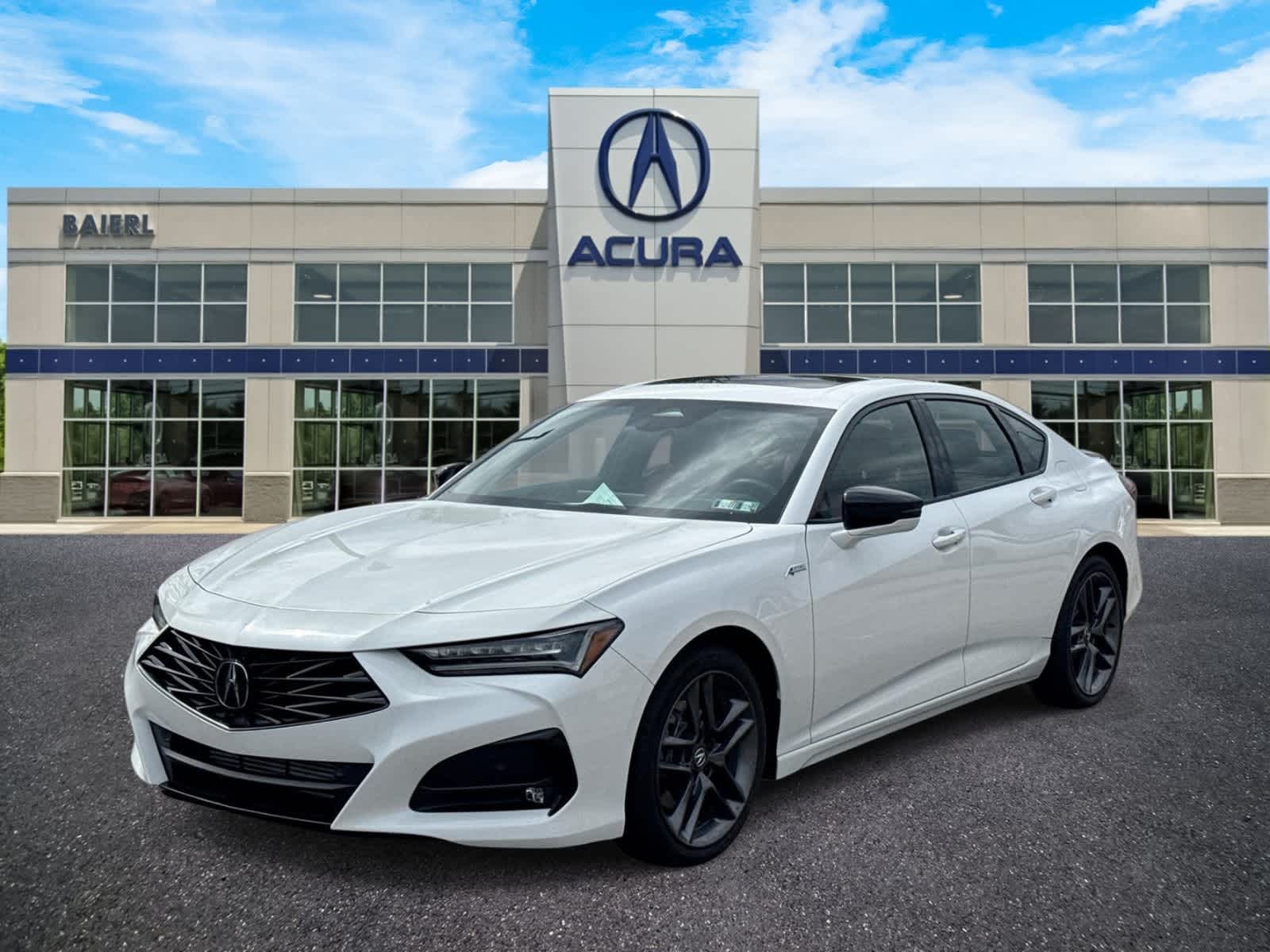 Platinum White Pearl 2025 Acura TLX SH-AWD with A-Spec Package Sedan All-Wheel Drive Automatic
