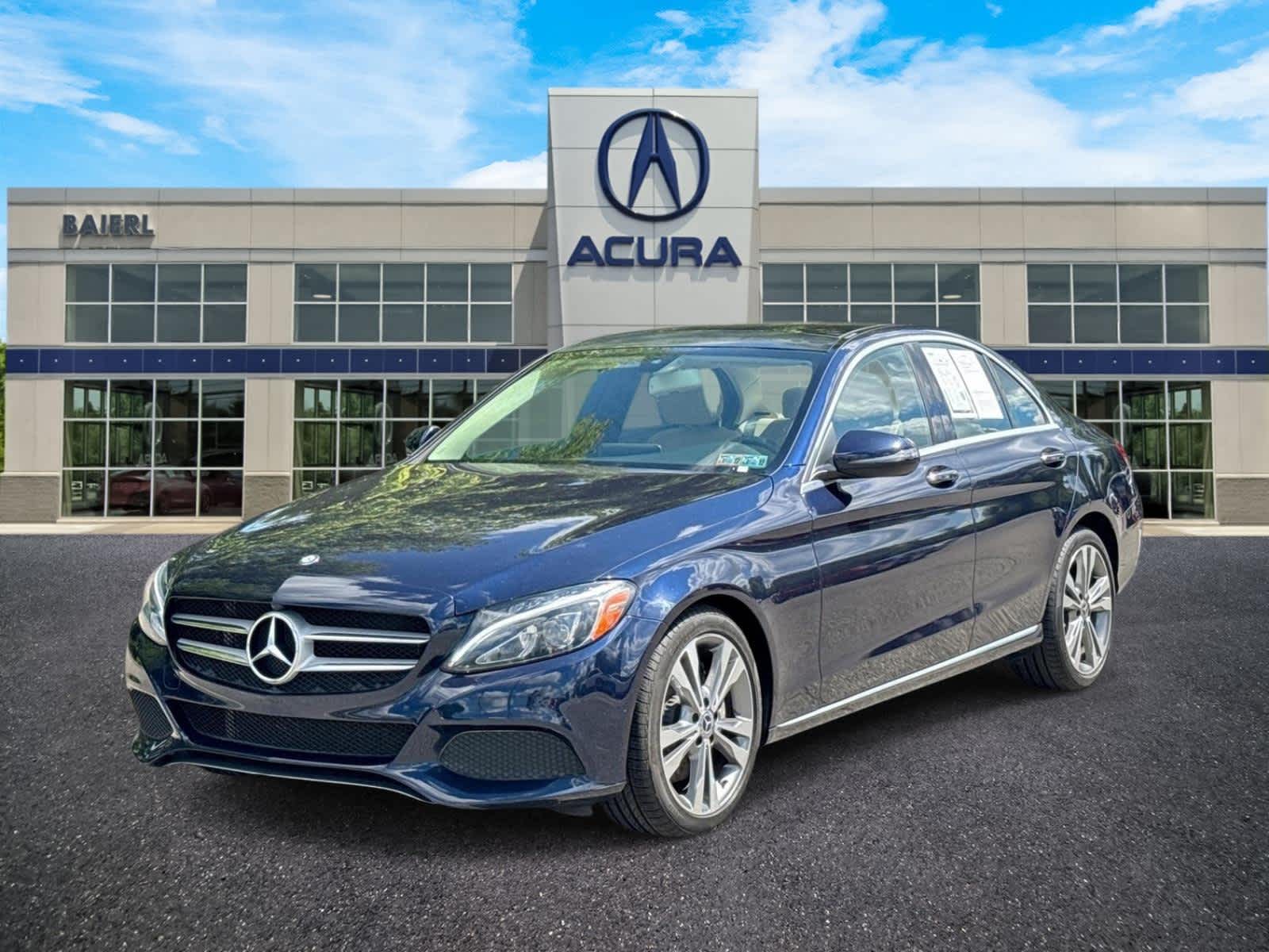 Lunar Blue Metallic 2017 Mercedes-Benz C-Class Sedan Rear-Wheel Drive 7-Speed Automatic