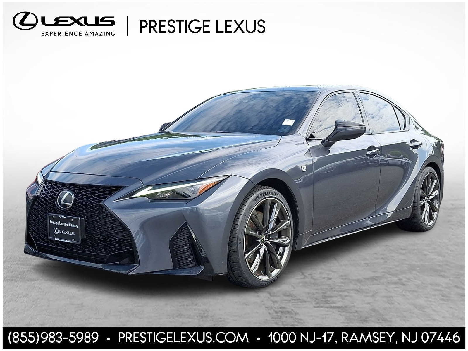 Cloudburst Gray 2023 Lexus IS 350 F Sport AWD Sedan All-Wheel Drive 6-Speed Automatic