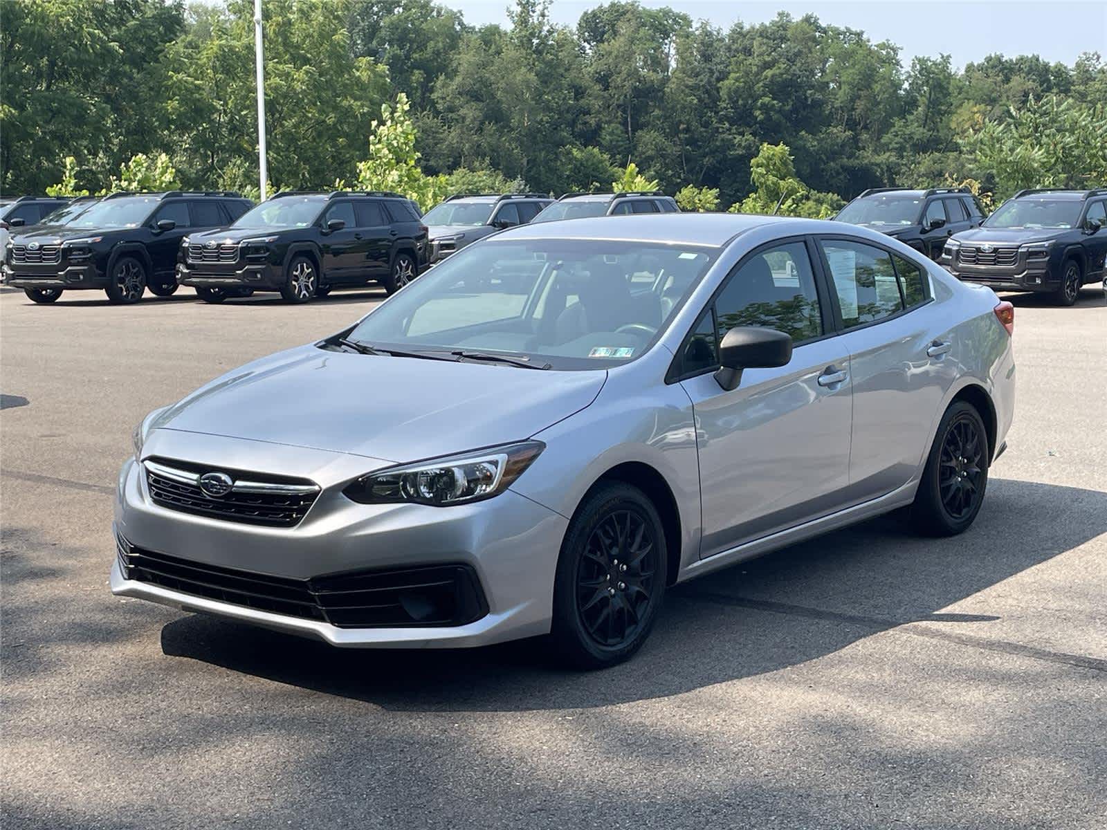 Ice Silver Metallic 2022 Subaru Impreza Sedan Continuously Variable Transmission